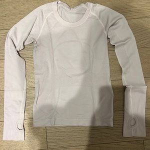 Pink peony lulu lemon Swiftly Tech Long Sleeve Shirt 2.0  Race Length
